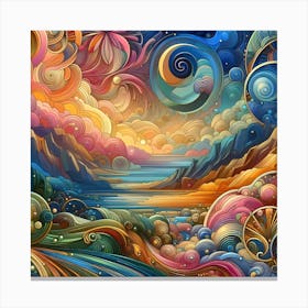 Psychedelic Painting 2 Canvas Print