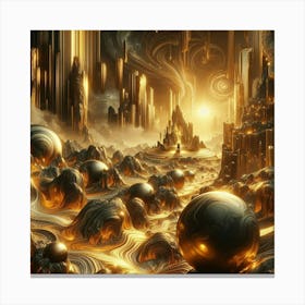 Futuristic City 175 Canvas Print