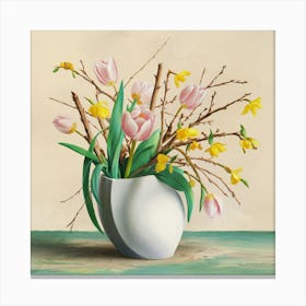 Tulips In A Vase 5 Canvas Print