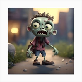 Zombie Boy Canvas Print