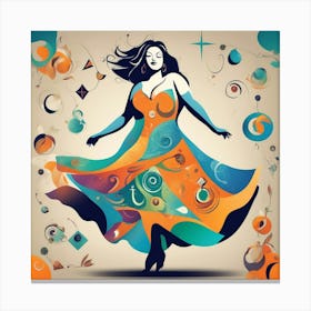 Dance the art Canvas Print