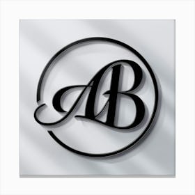 B Logo Canvas Print