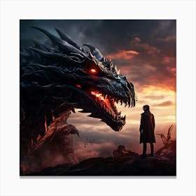 Dragons Of Game Of Thrones Canvas Print