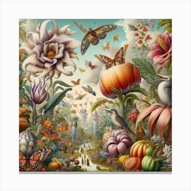 Garden Of Flowers 1 Canvas Print