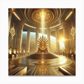 Radiant Throne Converted Canvas Print