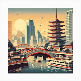Tokyo City 1 Canvas Print