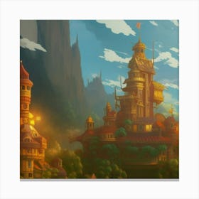 Castle In The Sky Canvas Print