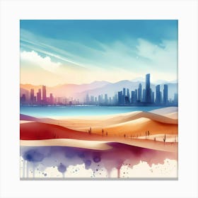 Abstract Cityscape 9 Canvas Print