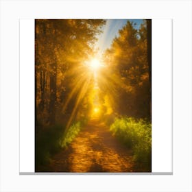 Path To The Sun Canvas Print