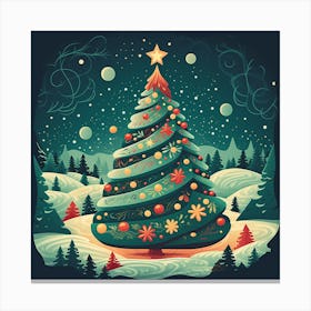 Christmas Tree 34 Canvas Print