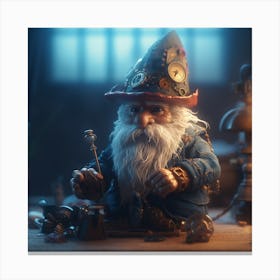 Steampunk Gnome 3 Canvas Print