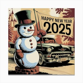 An Illustration Of A Snowman Wearing A T Rpa3uwwoshq4yezens3wya 0plvztkhsmwgbdr Oy064g Canvas Print