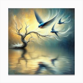 Birds In Flight 1 Canvas Print