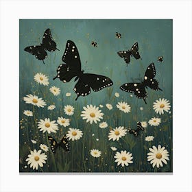 Butterflies Fairycore Painting 2 Canvas Print