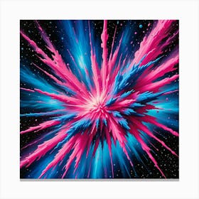 Pink Burst Canvas Print