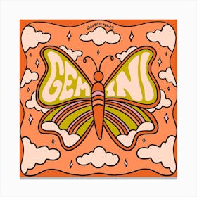 Gemini Butterfly Canvas Print