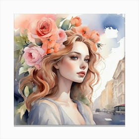 Watercolor Painting 5 Canvas Print