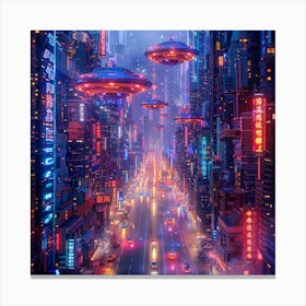 Futuristic City 3 Canvas Print