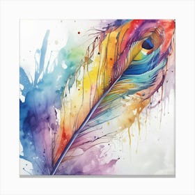 Peacock Feather Canvas Print