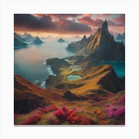 Surreal Dreamscapes" - Surreal and dreamlike landscapes that challenge reality and ignite the imagination Canvas Print