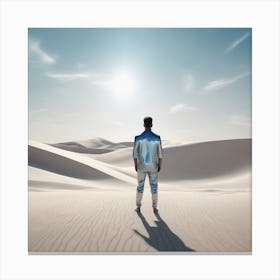 Man In The Desert 44 Canvas Print