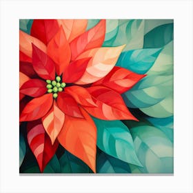 Poinsettia Canvas Print