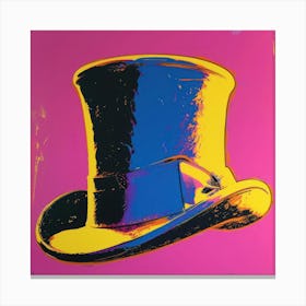 Top Hat Pop Art 4 Canvas Print