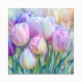 Pink Tulips 1 Canvas Print