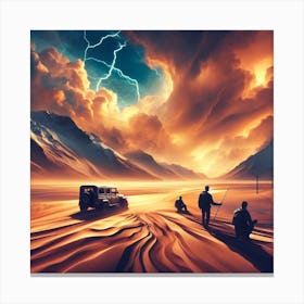 Desert Landscape Painting Canvas Print