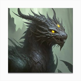 Dark Dragon Canvas Print