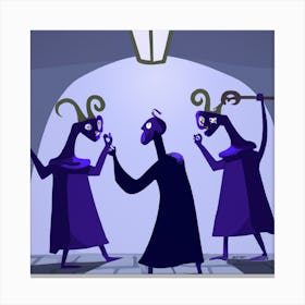 Three Witches 2 Canvas Print