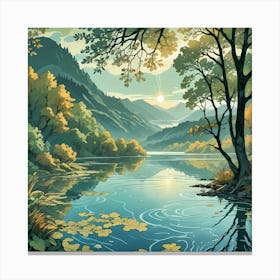 Lake Reflections Canvas Print