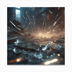 Shattered Glass 26 Canvas Print