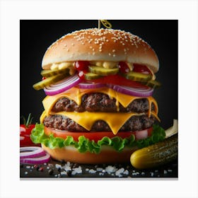 Cheeseburger 2 Canvas Print