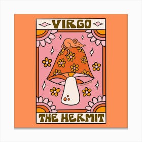 Virgo Tarot Card Canvas Print
