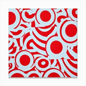 Red Circles Canvas Print