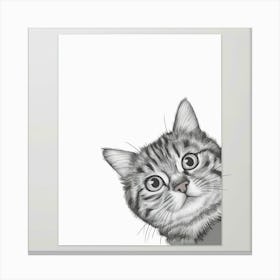 Cat Print Canvas Print