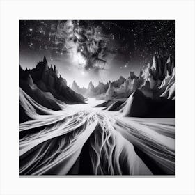 Galaxy Landscape 6 Canvas Print