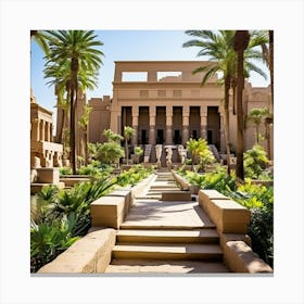 Egyptian Palace Canvas Print