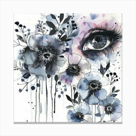 Eye Of The Flower 1 Canvas Print