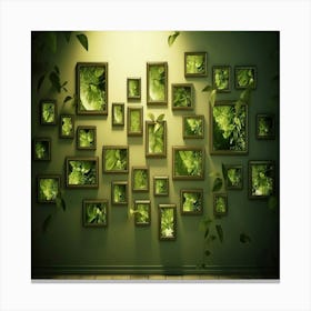 Green Wall Canvas Print