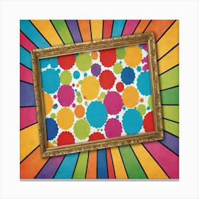 Colorful Polka Dots Canvas Print