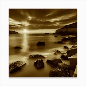Sunset At The Beach 663 Canvas Print