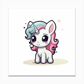 Cute Unicorn 106 Canvas Print