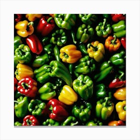 Colorful Peppers 80 Canvas Print