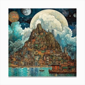 City Of The Moon Canvas Print