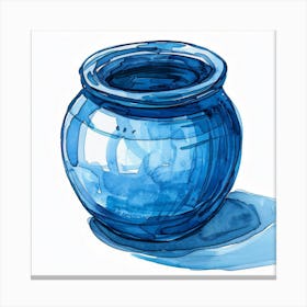 Blue Vase 1 Canvas Print