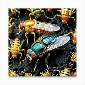 Flies 27 Canvas Print