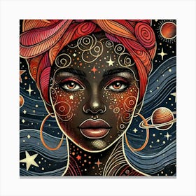 Stellandra Celestial Portrait Canvas Print