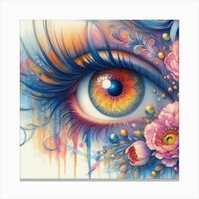 Eye Of Love Canvas Print